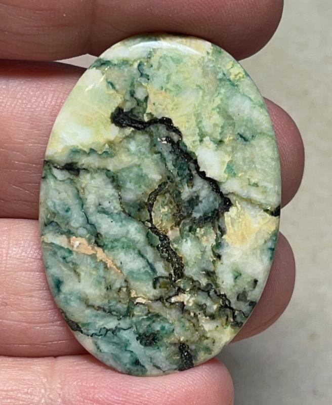 Oval 42x29mm Mariposite Cabochon 25