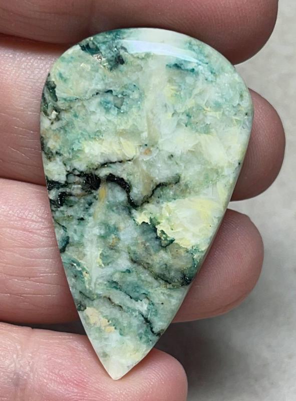 Teardrop 45x27mm Mariposite Cabochon 27