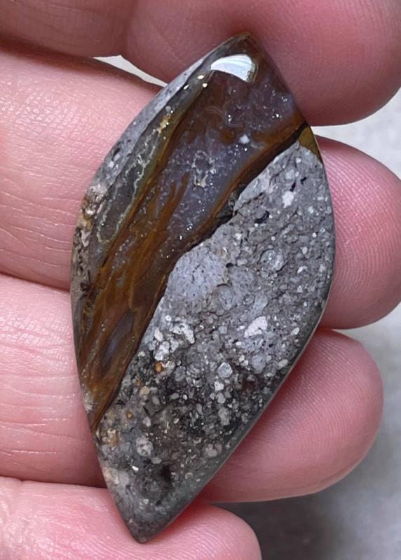 Freeform 44x22mm Rock Chalcedony Cabochon 22