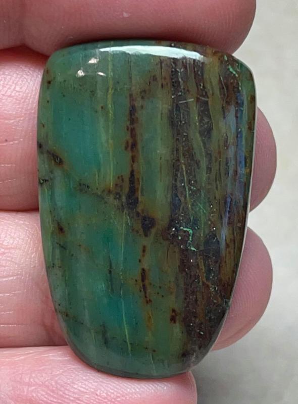 Freeform 36x23mm Gary Green Jasper Cabochon 18