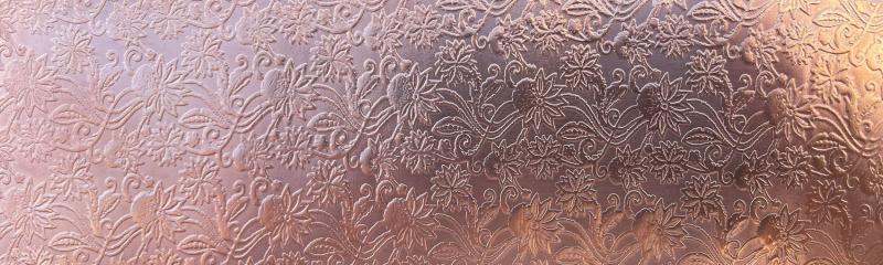 0.55 Thick 60x60mm Bare Copper Plate Dandelions Design 38