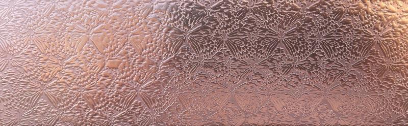 0.55 Thick 60x60mm Bare Copper Plate Butterflies Design 42