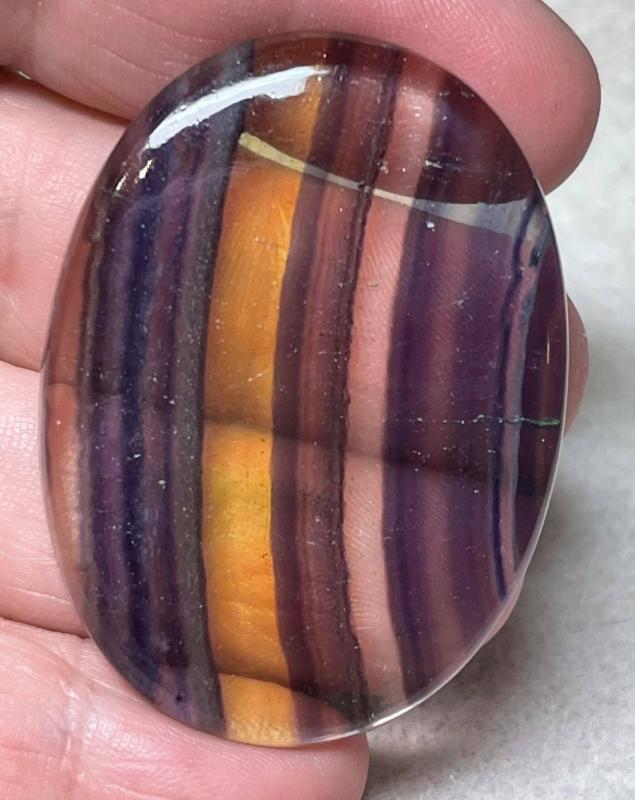 Oval 49x36mm Fluorite Cabochon 39