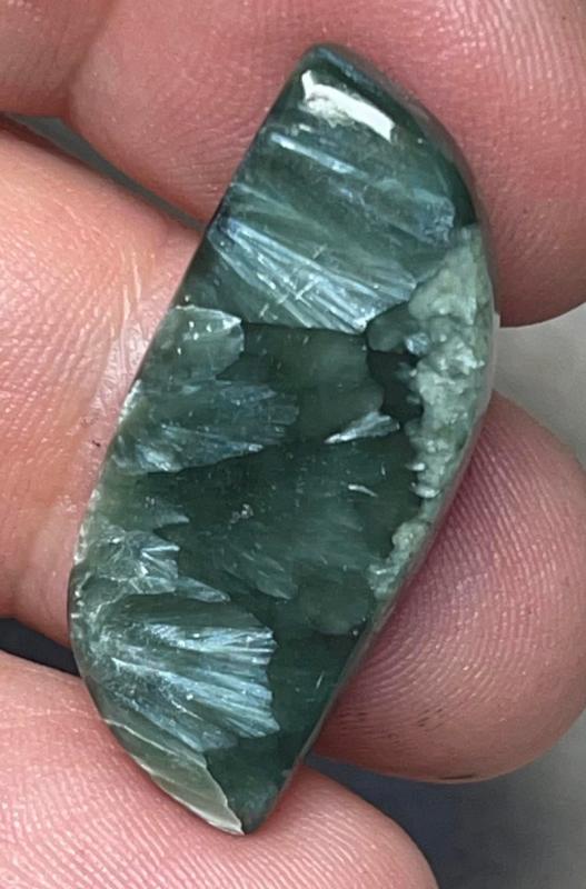 Freeform 32x13mm Seraphinite Cabochon 33
