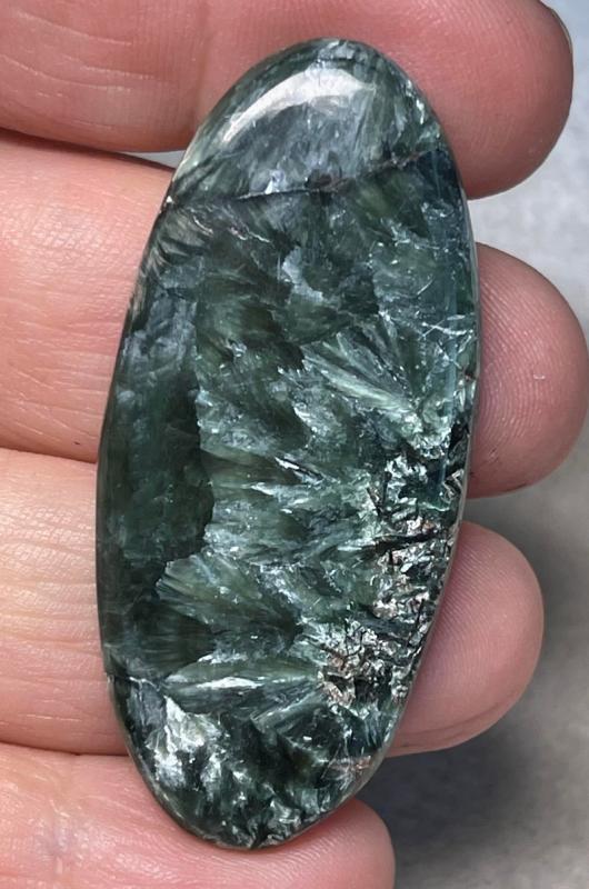 Oval 51x23mm Seraphinite Cabochon 38
