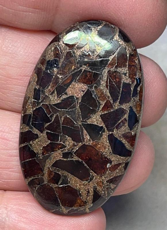 Oval 41x24mm Mohave Garnet Cabochon 06