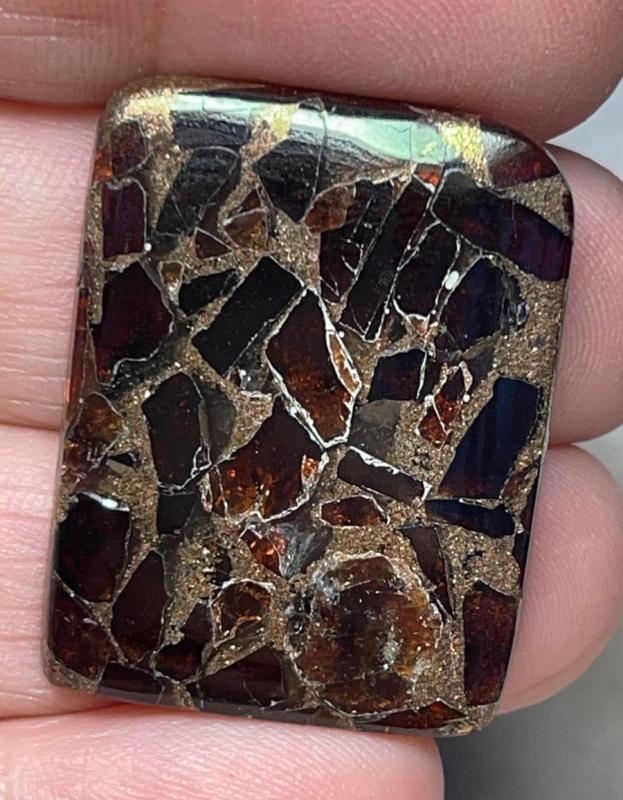 Rectangle 31x24mm Mohave Garnet Cabochon 19