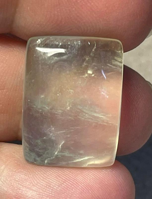 Rectangle 22x16mm Prehnite Cabochon 13