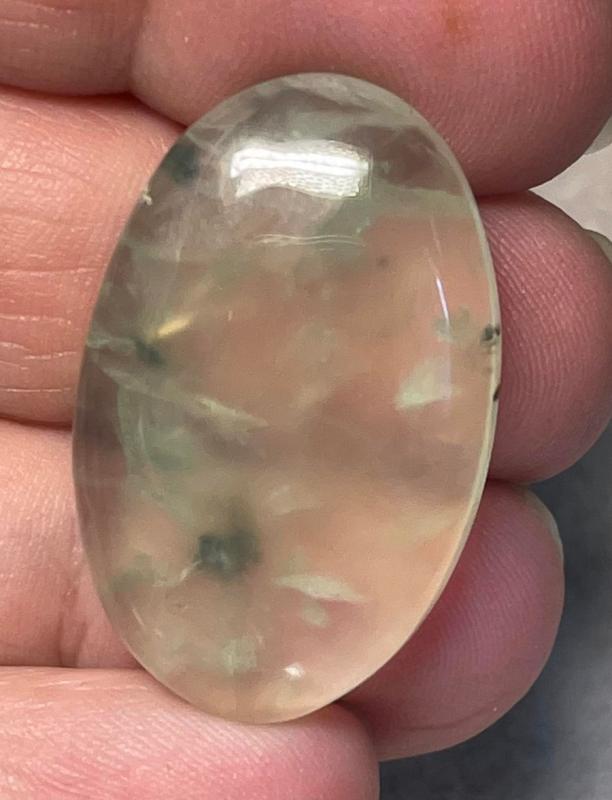 Oval 31x20mm Prehnite Cabochon 25