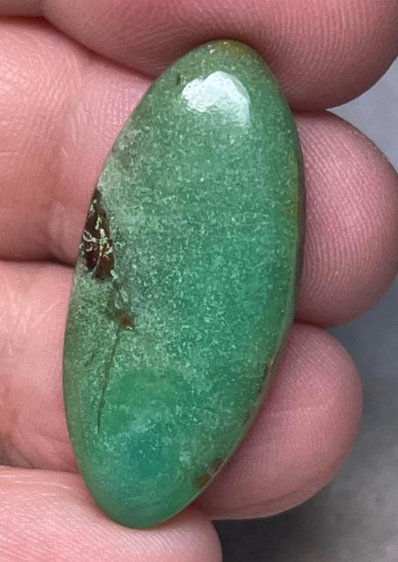 Oval 33x15mm Chrysoprase Cabochon 26