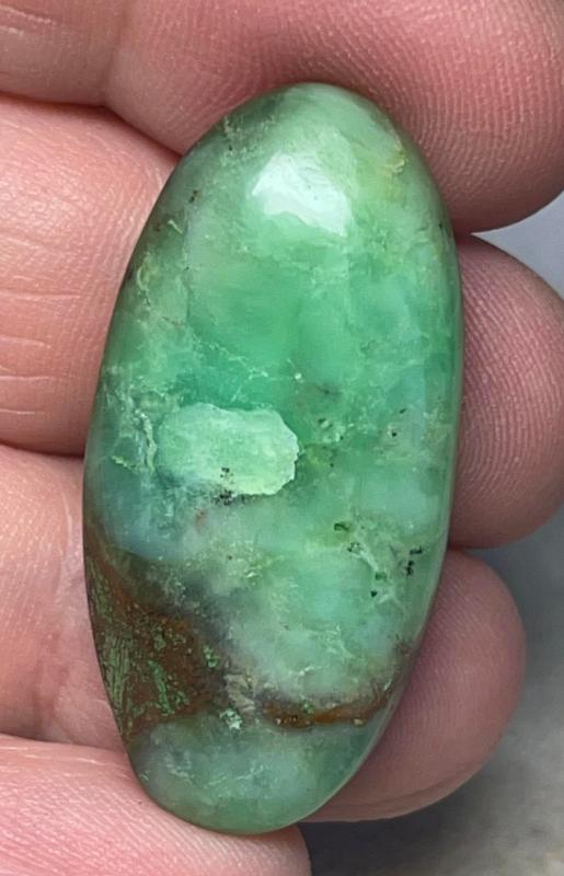 Oval 37x18mm Chrysoprase Cabochon 34