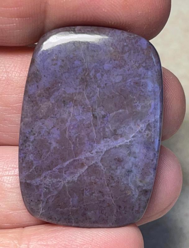 Rectangle 37x26mm Purple Jade Cabochon 22