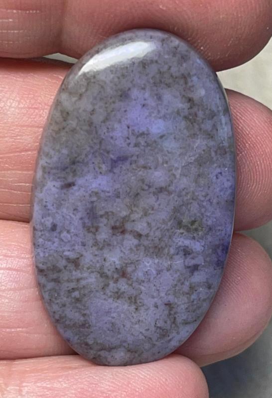 Oval 38x22mm Purple Jade Cabochon 24