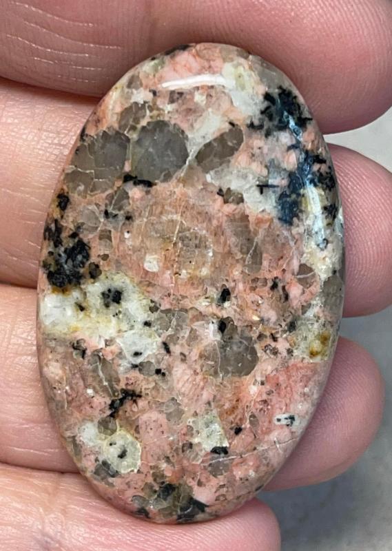 Oval 45x28mm Flower Jasper Cabochon 10