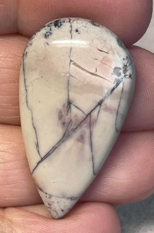 Teardrop 37x21mm Porcelain Jasper Cabochon 10