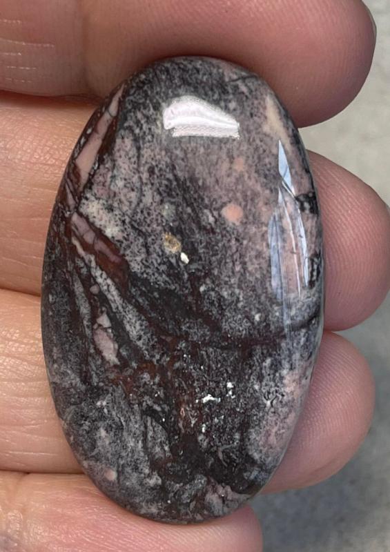Oval 41x24mm Porcelain Jasper Cabochon 13