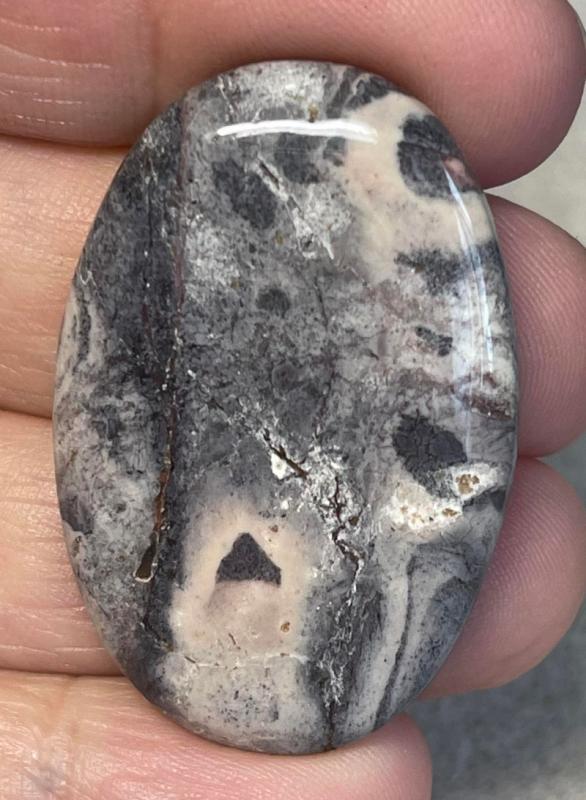 Oval 40x27mm Porcelain Jasper Cabochon 16