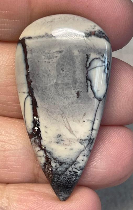 Teardrop 42x21mm Porcelain Jasper Cabochon 20