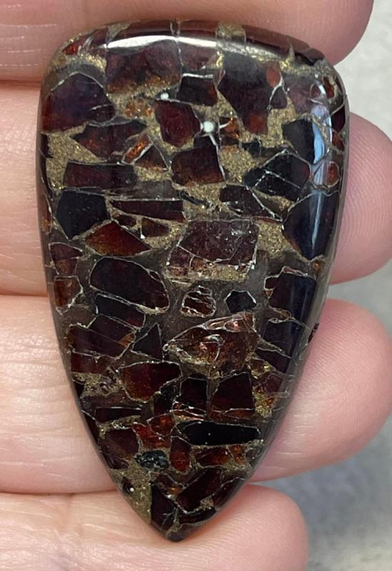 Freeform 46x26mm Mohave Garnet Cabochon 28