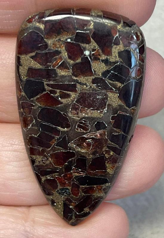 Freeform 46x26mm Mohave Garnet Cabochon 28