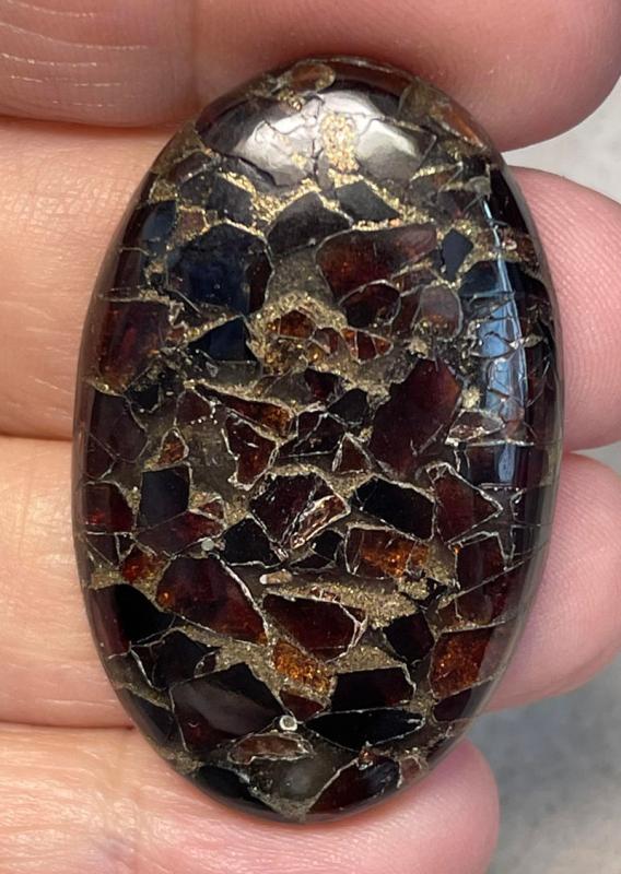 Oval 43x27mm Mohave Garnet Cabochon 32