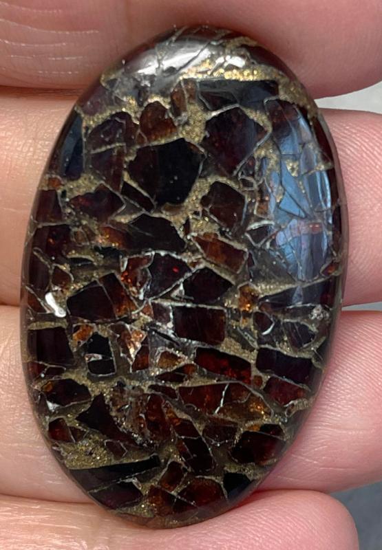 Oval 43x27mm Mohave Garnet Cabochon 38