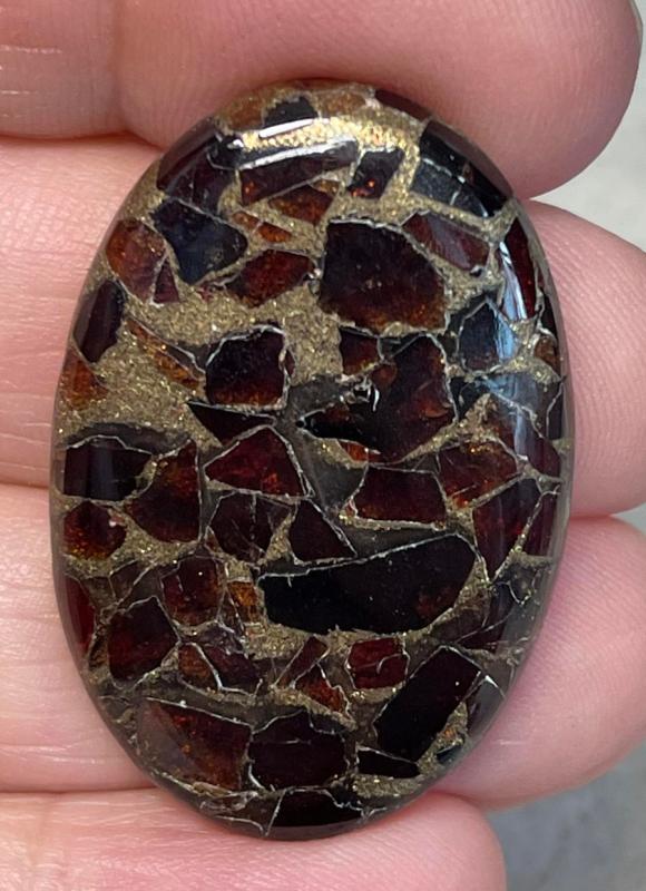 Oval 37x25mm Mohave Garnet Cabochon 39