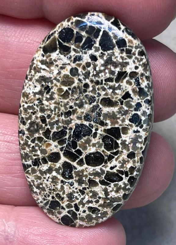Oval 40x24mm Orbicular Jasper Cabochon 02