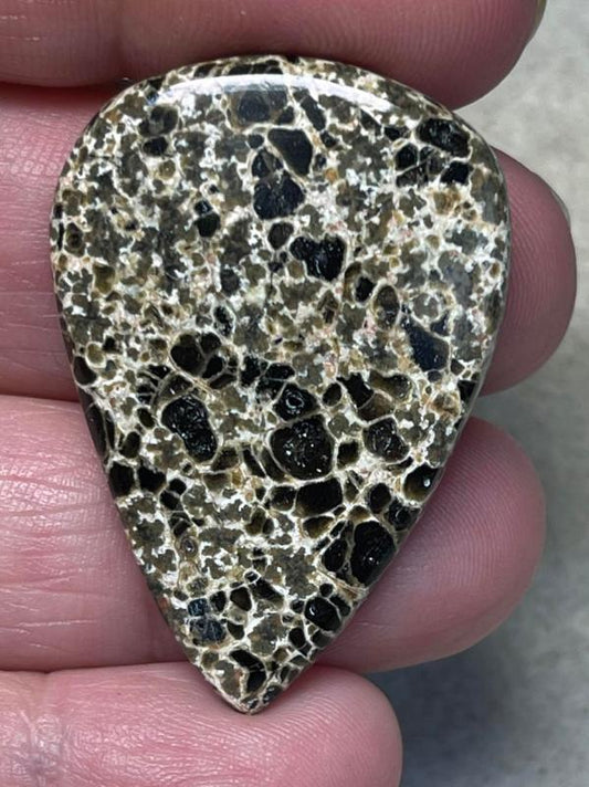Teardrop 39x27mm Orbicular Jasper Cabochon 07
