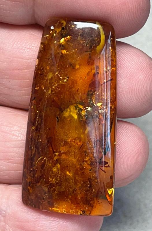 Freeform 41x20mm Amber Cabochon 10
