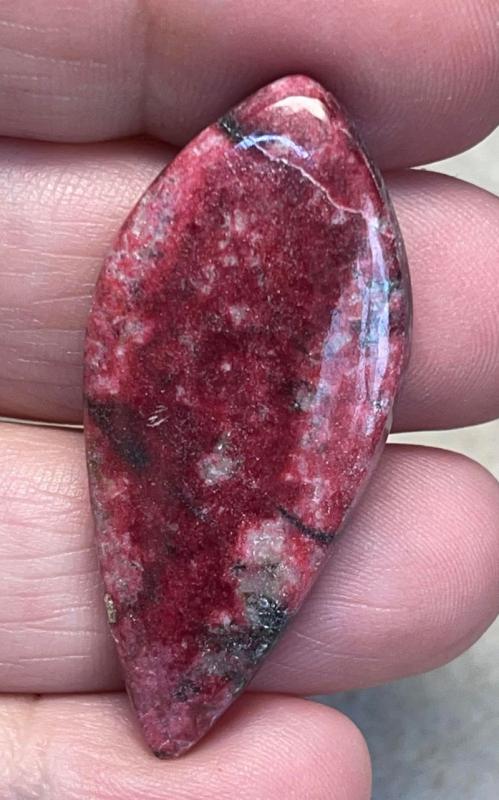 Freeform 44x20mm Thulite Cabochon 25