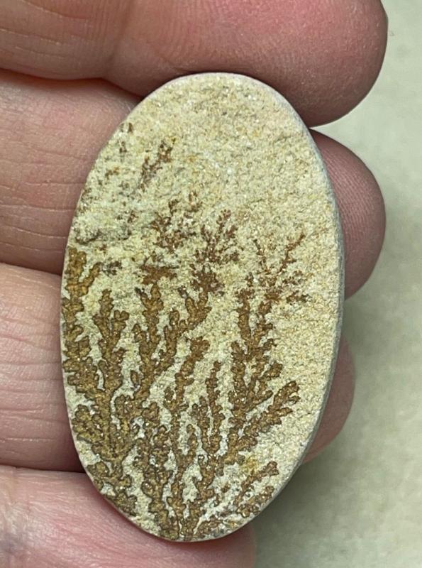 Oval 39x23mm Psilomelane Dendrite Cabochon 46
