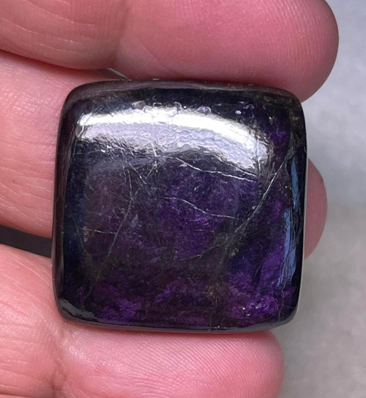Square 27x27mm Purpurite Cabochon 04