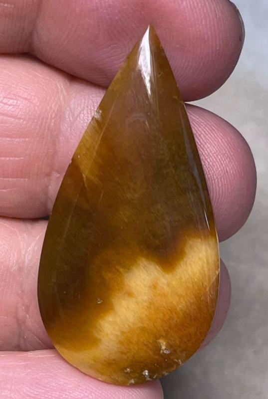 Teardrop 40x20mm Sagenite Cabochon 19