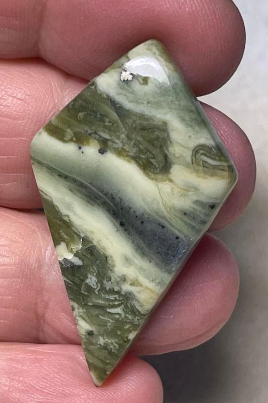 Freeform 42x24mm Serpentine Cabochon 39