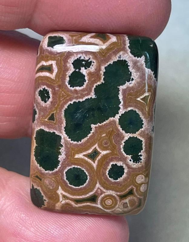 Rectangle 32x21mm Ocean Jasper Cabochon 45