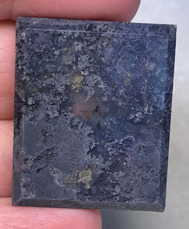 Rectangle 35x28mm Faceted Marcasite Cabochon 02