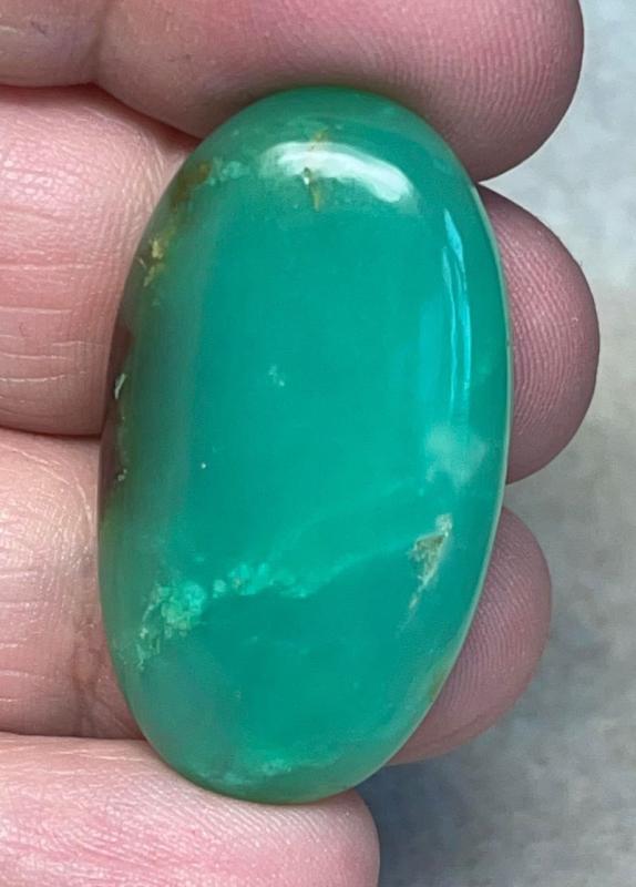 Oval 36x20mm Chrysoprase Cabochon 38