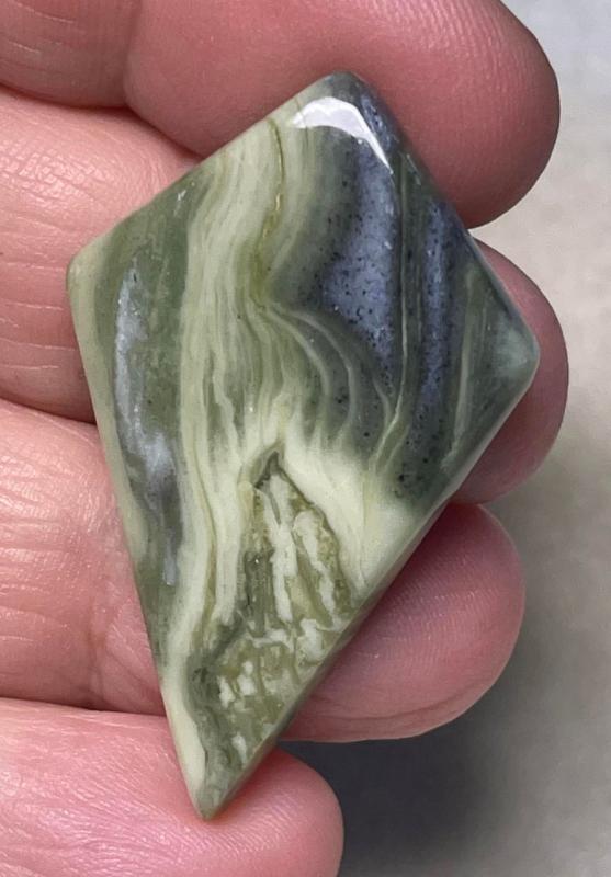 Freeform 42x27mm Serpentine Cabochon 40