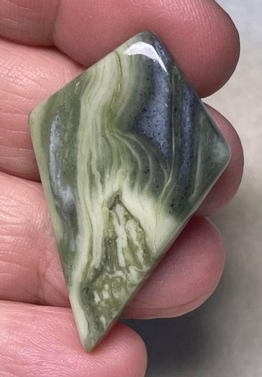Freeform 42x27mm Serpentine Cabochon 40