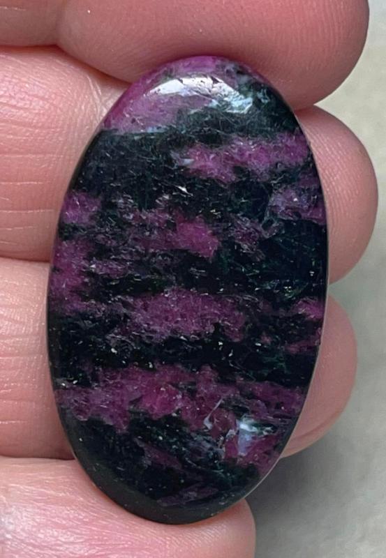 Oval 37x22mm Ruby Tourmaline Cabochon 06