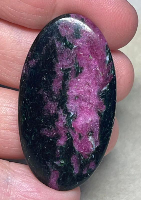 Oval 49x26mm Ruby Tourmaline Cabochon 13