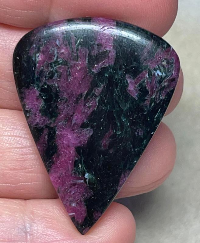 Teardrop 41x31mm Ruby Tourmaline Cabochon 15