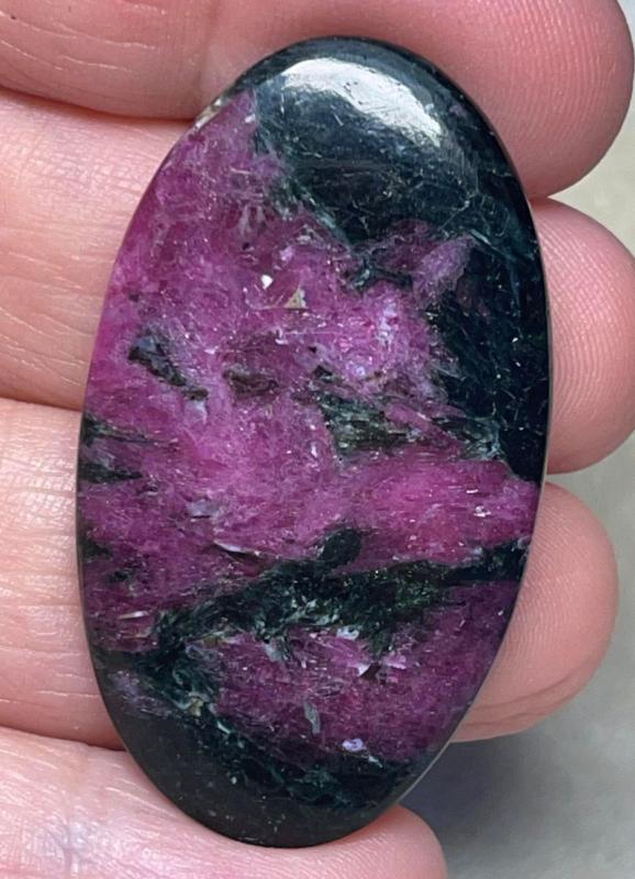 Oval 45x26mm Ruby Tourmaline Cabochon 17