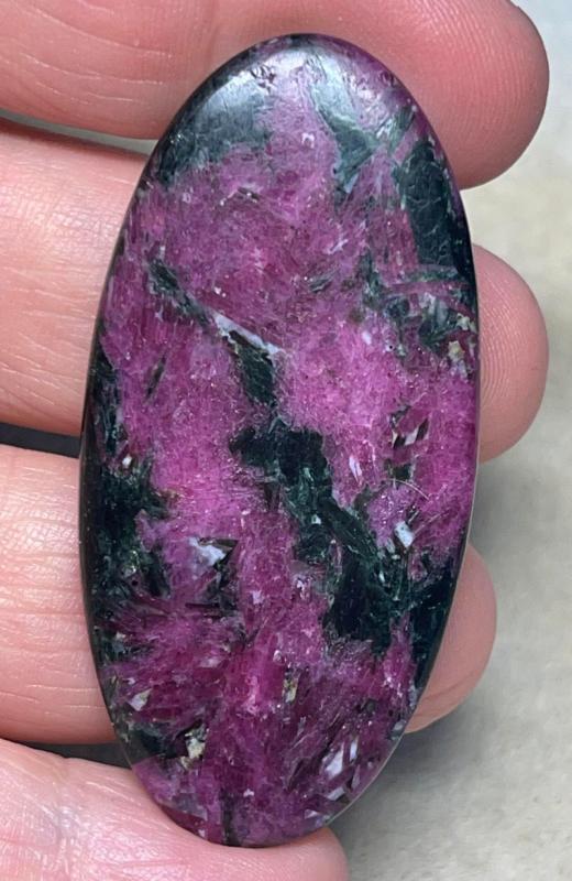 Oval 56x27mm Ruby Tourmaline Cabochon 20