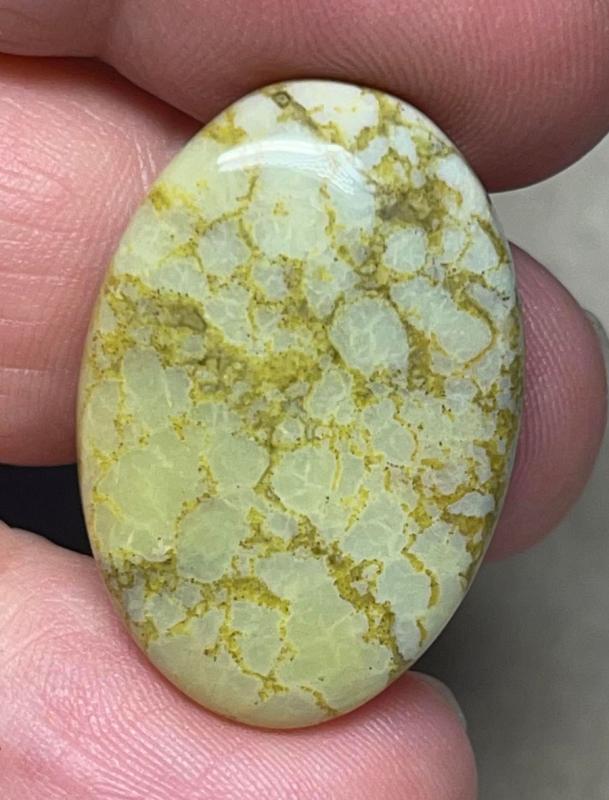 Oval 29x20mm Light Green Opal Cabochon 51