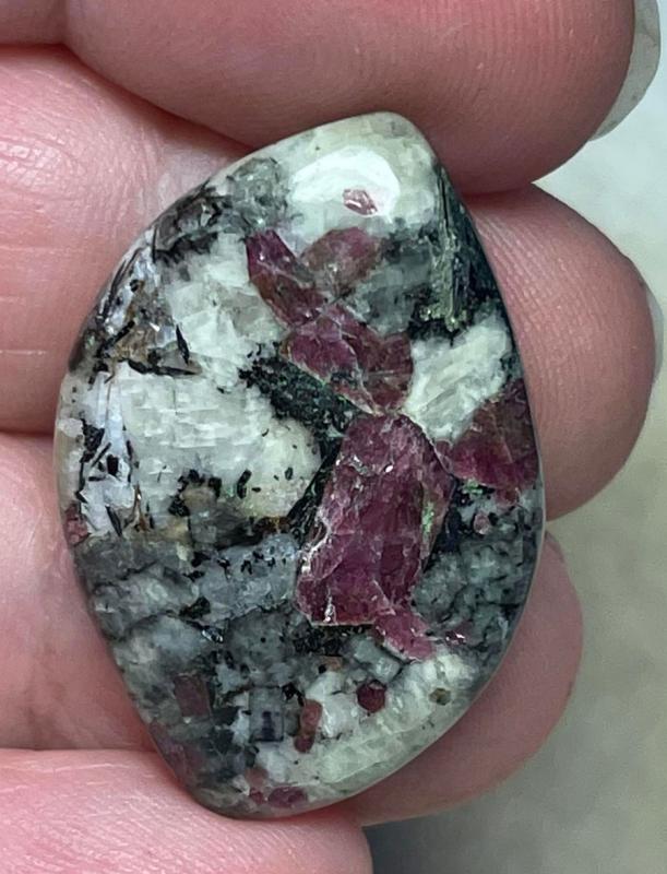 Freeform 31x22mm Eudialyte Cabochon 27