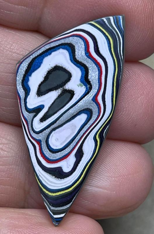 Freeform 40x19mm Kenworth Fordite Cabochon 17