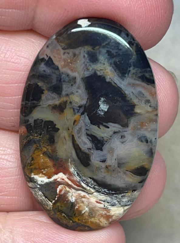 Oval 38x24mm Snake Jasper Cabochon 12