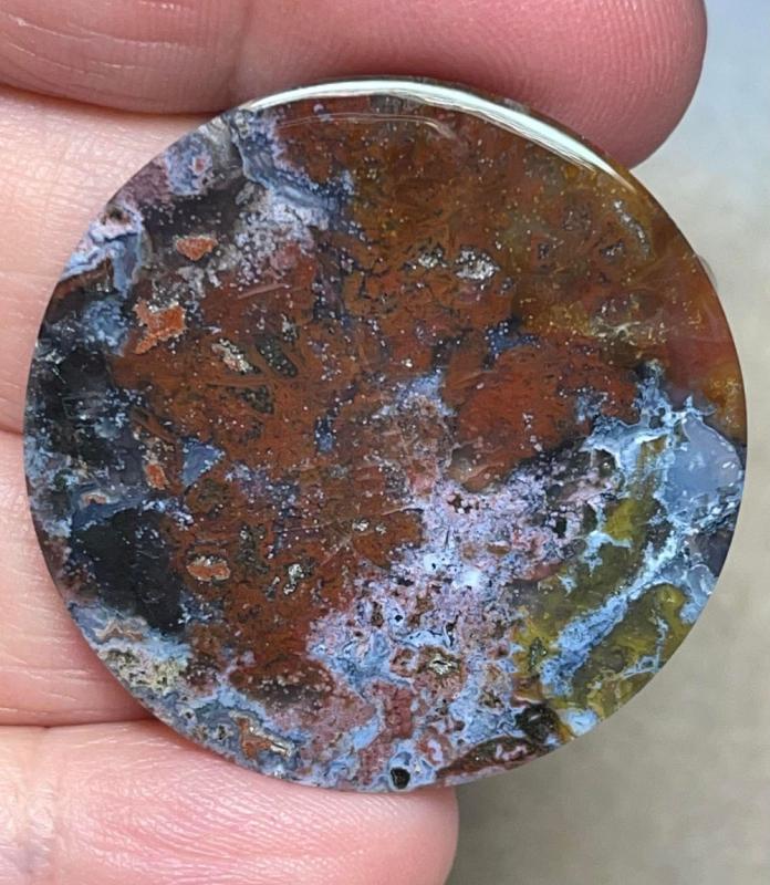 Round 36x36mm Indonesian Jasper Cabochon 10